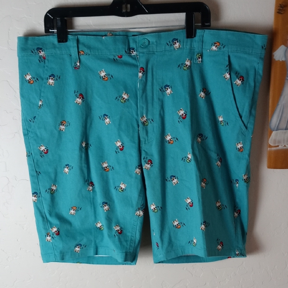 Raw Yarn Industries Stretch Twill Teal Bermuda Shorts